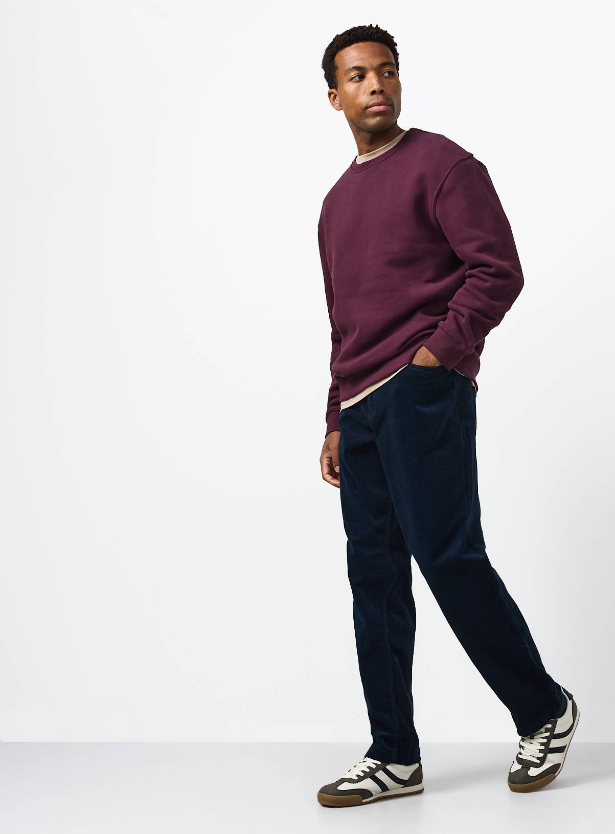 Dark Red Ultimate Crew Neck Sweatshirt M - Image 2